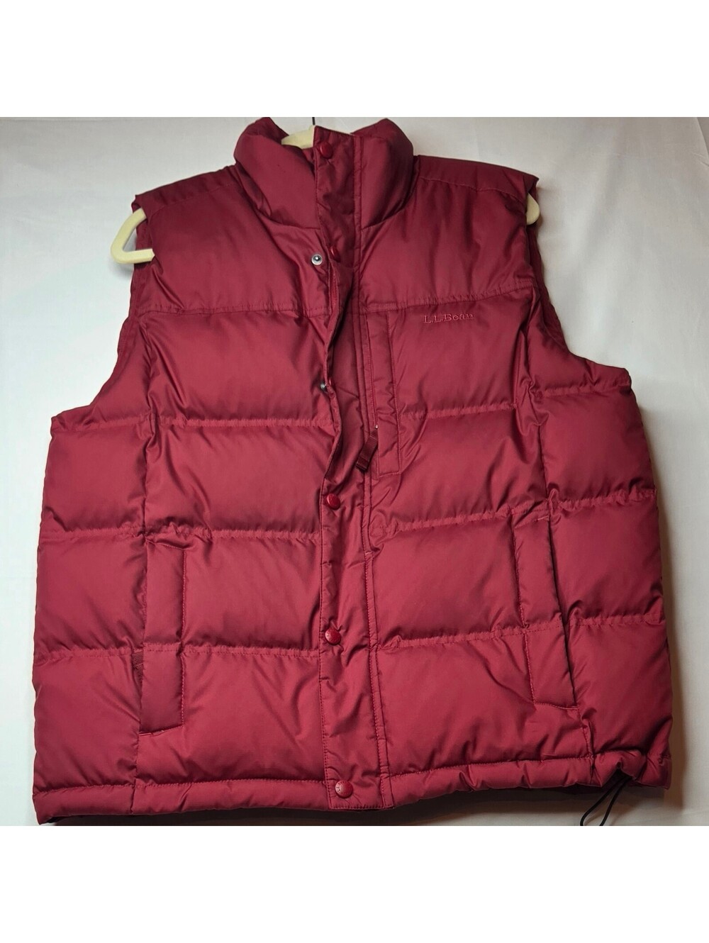 L.L. Bean Mountain Classic Down Vest Red Puffer Men's Medium 295951